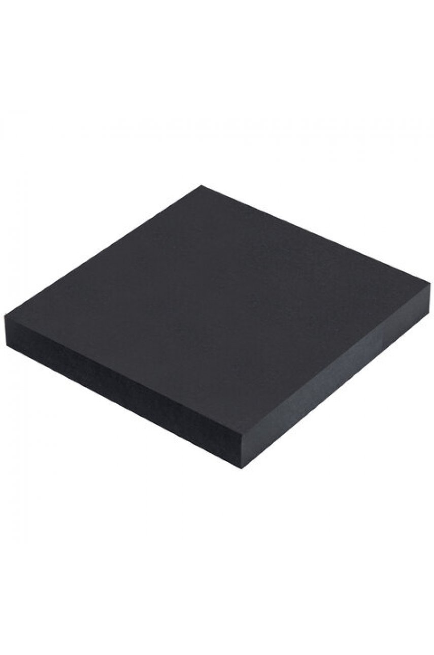 Блок самоклеящийся (стикеры) черный BRAUBERG BLACK, 76х76 мм, 100 листов