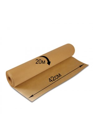 Крафт-бумага в рулоне, 420 мм x 20 м, плотность 78 г/м2, Марка А (Коммунар)