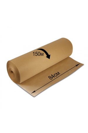 Крафт-бумага в рулоне, 840 мм x 150 м, плотность 78 г/м2, Марка А (Коммунар)