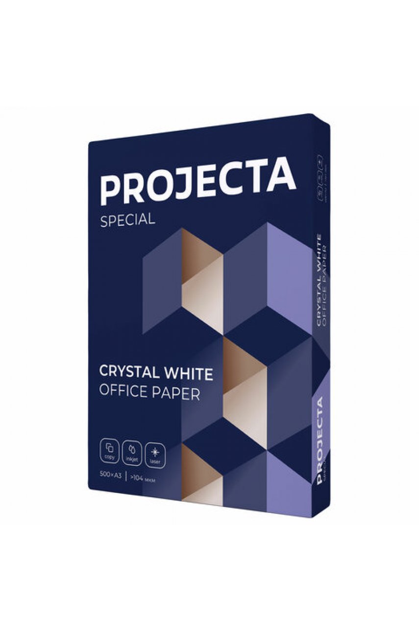 Бумага офисная БОЛЬШОГО ФОРМАТА (297х420), А3, 80 г/м2, 500 л., марка В, PROJECTA SPECIAL, Россия Бумага офисная БОЛЬШОГО ФОРМАТА (297х420), А3, 80 г/м2, 500 л., марка В, PROJECTA SPECIAL, Россия