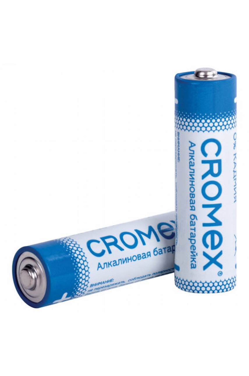 Батарейки алкалиновые "пальчиковые" КОМПЛЕКТ 40 шт., CROMEX Alkaline, АА (LR6,15А), в коробке