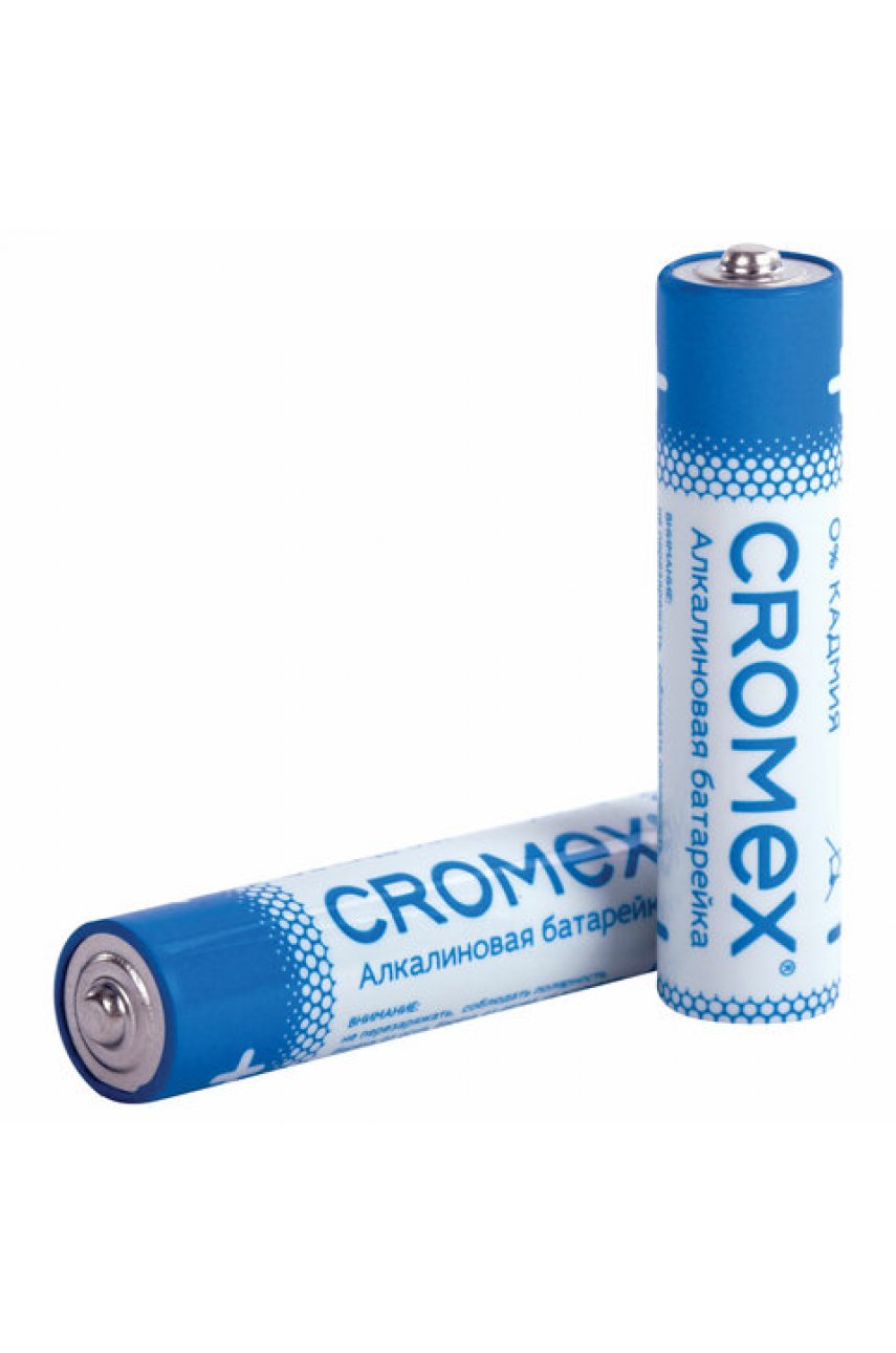 Батарейки алкалиновые "мизинчиковые" КОМПЛЕКТ 20 шт., CROMEX Alkaline, ААА (LR03, 24А), в коробке