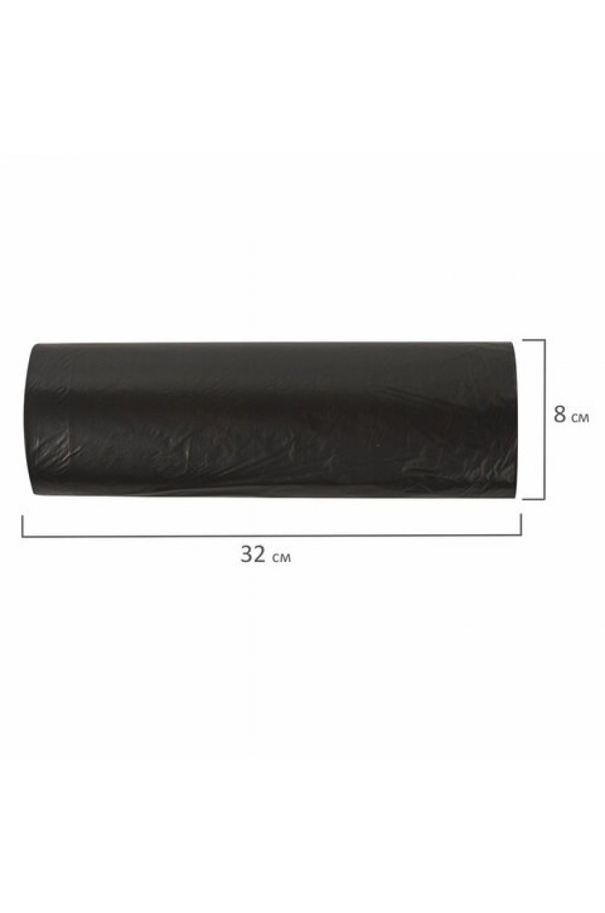 Мешки для мусора 240 л черные, в рулоне 10 шт., ПВД 30 мкм, 90x130 смэконом