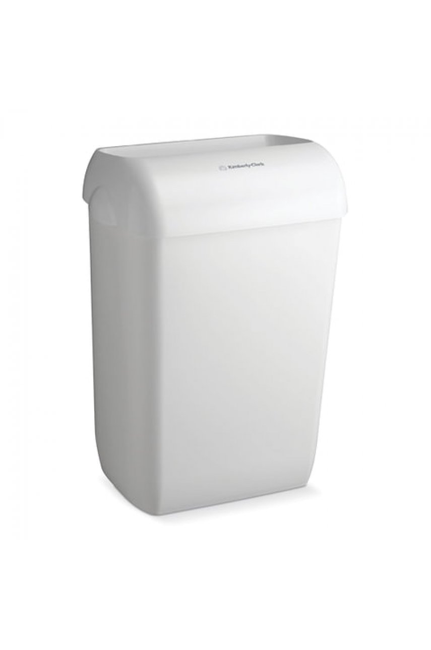 Контейнер для мусора, 43 л, KIMBERLY-CLARK Aquarius, белый, 56,9х42,2х29 см