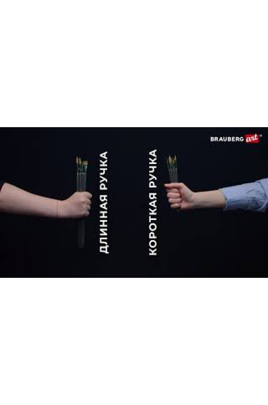 Кисть художественная проф. BRAUBERG , колонок, круглая, № 5, короткая ручка
