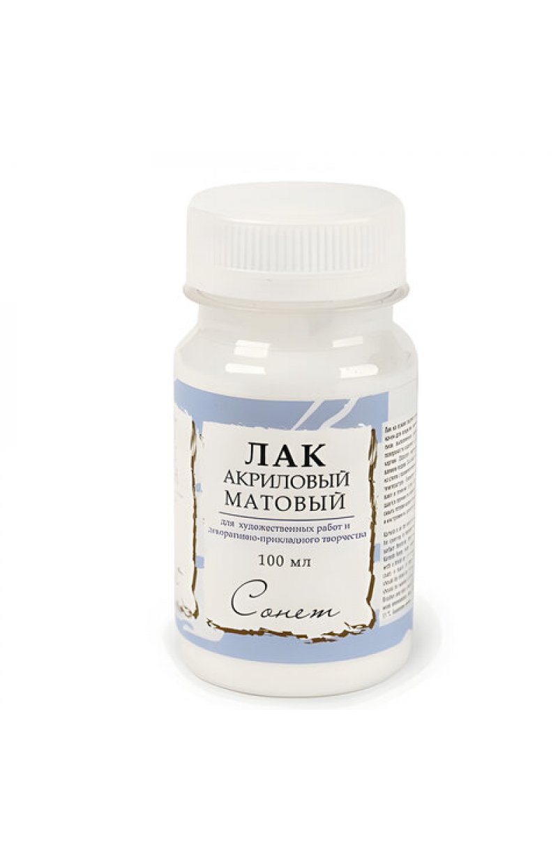 Лак акриловый матовый "Сонет", 100 мл, в банке
