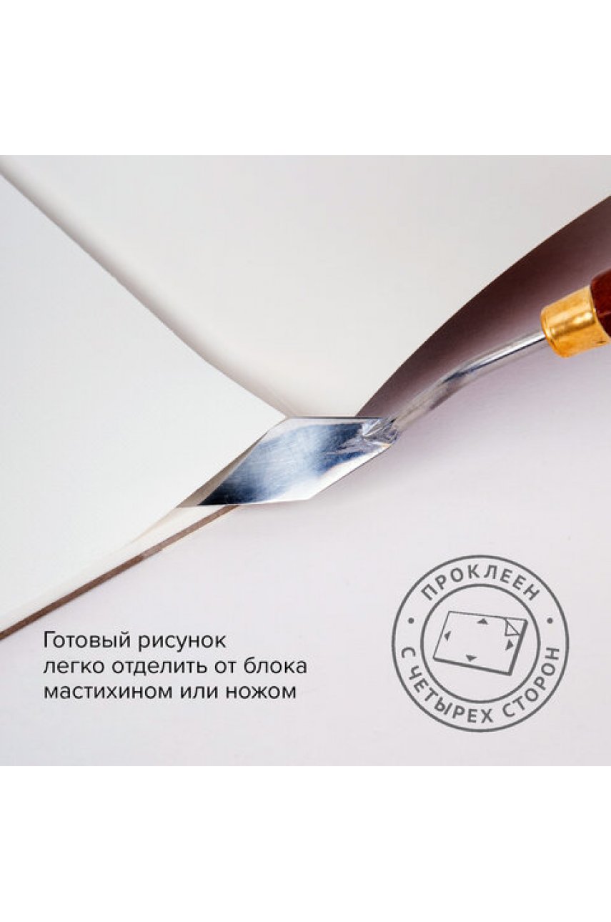 Папка для акварели/планшет, 300 г/м2, 190х270 мм, склейка, мелкое зерно, 20 л. PREMIERE