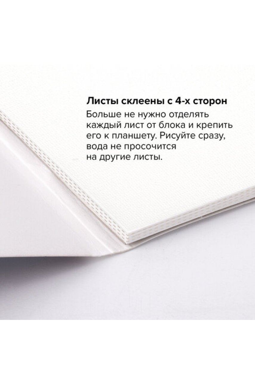 Папка для акварели/планшет, 300 г/м2, 270х390 мм, склейка, крупное зерно, 20 л. PREMIERE