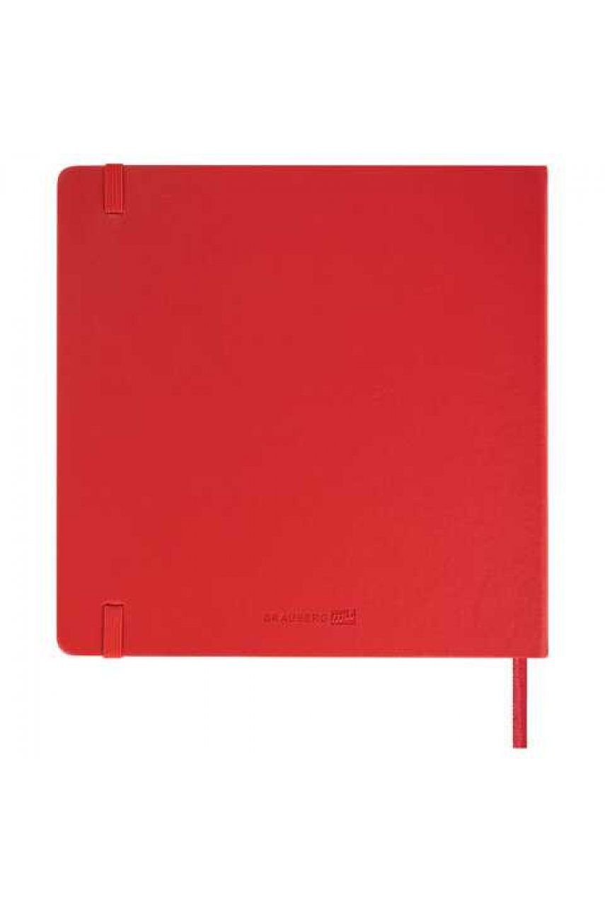 Скетчбук, слоновая кость 140 г/м2 200х200 мм, 80 л., КОЖЗАМ, резинка, красный Скетчбук, слоновая кость 140 г/м2 200х200 мм, 80 л., КОЖЗАМ, резинка, красный