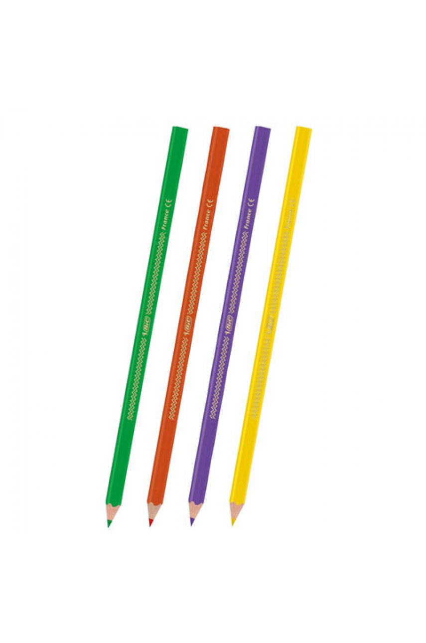 Карандаши цветные BIC "Intensity", 12 цветов, трехгранные