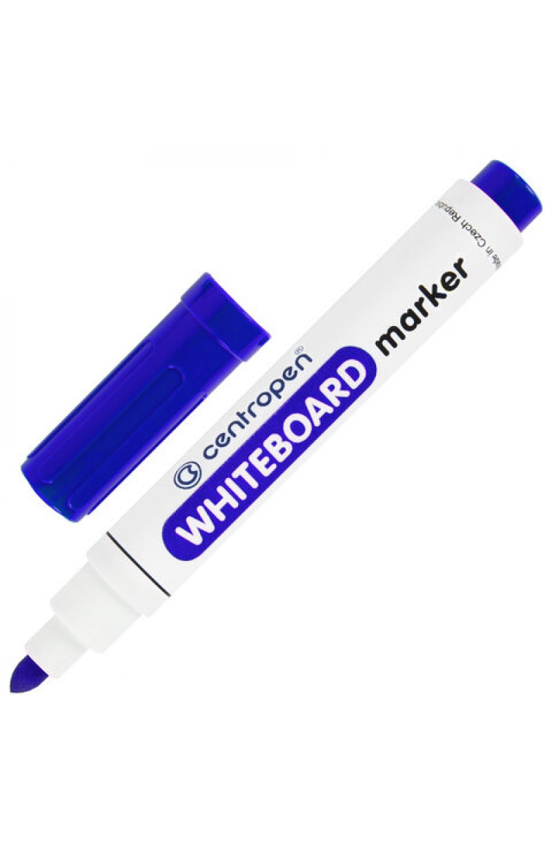 Маркер стираемый для белой доски СИНИЙ, CENTROPEN "Dry-Wipe", 2,5 мм, 8559