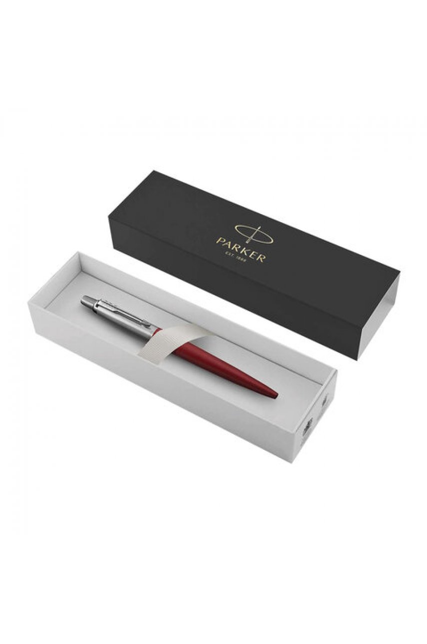 Ручка шариковая PARKER "Jotter Core Chelsea Orange CT", корпус оранжевый, детали хром, синяя