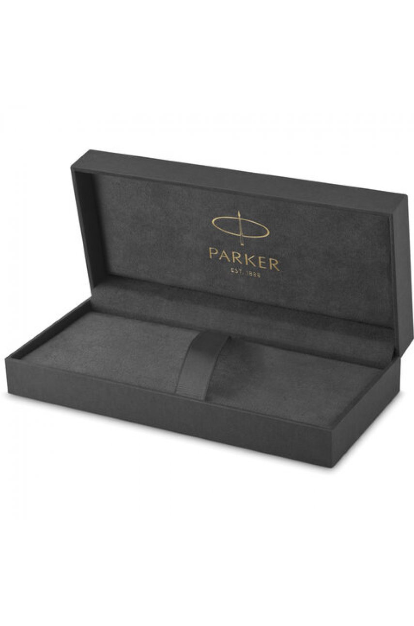 Ручка шариковая PARKER "Sonnet Core Stainless Steel GT", корпус серебро, позолота, черная