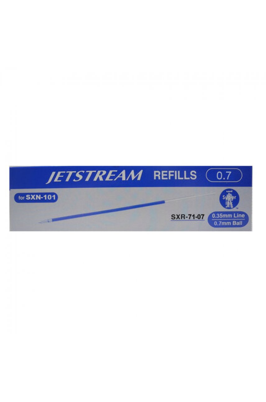 Стержень шариковый масляный UNI "JetStream", 121 мм, СИНИЙ, узел 0,7 мм, линия письма 0,35 мм Стержень шариковый масляный UNI "JetStream", 121 мм, СИНИЙ, узел 0,7 мм, линия письма 0,35 мм