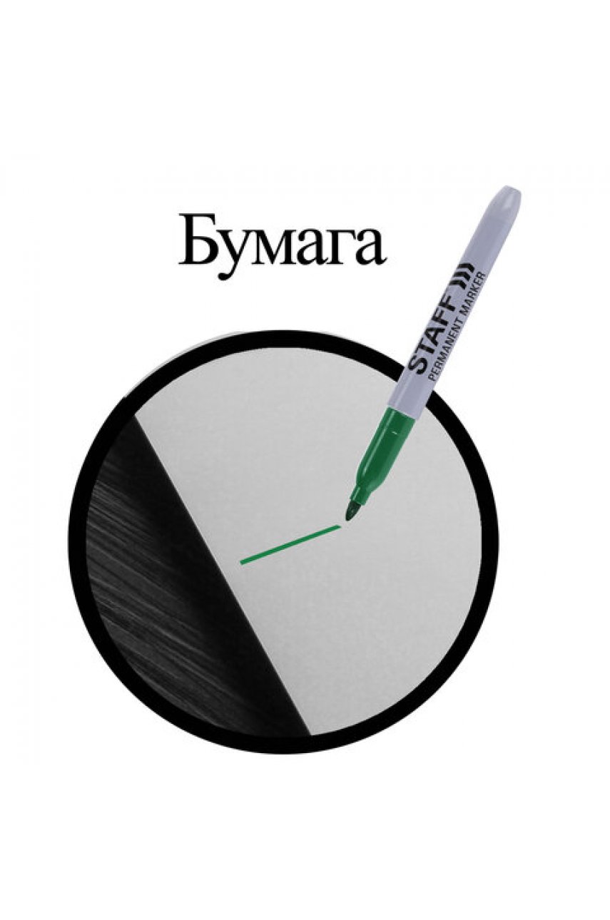 Маркер перманентный EVERYDAY PM-233, ЗЕЛЕНЫЙ, эргономичный корпус, круглый наконечник 2 мм Маркер перманентный EVERYDAY PM-233, ЗЕЛЕНЫЙ, эргономичный корпус, круглый наконечник 2 мм