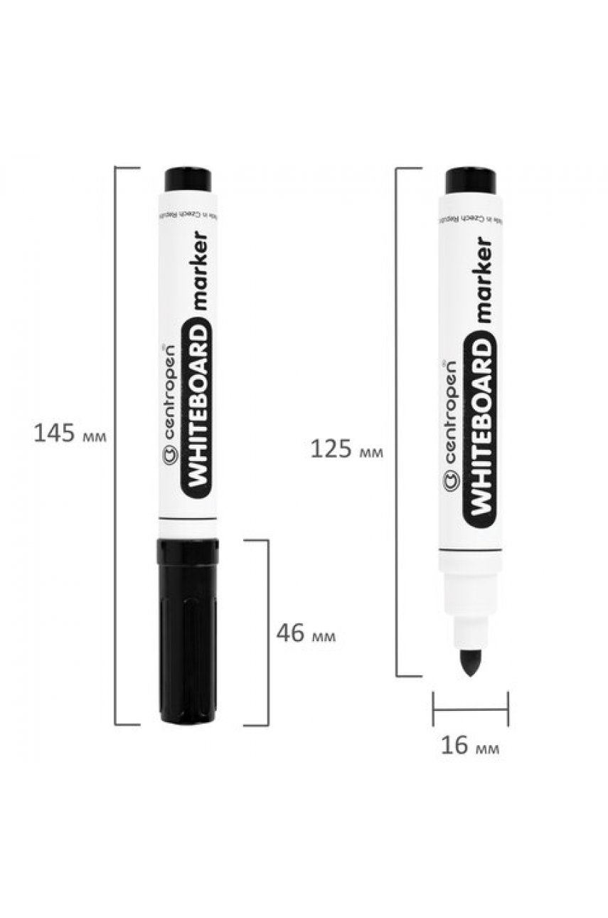 Маркер стираемый для белой доски ЧЕРНЫЙ, CENTROPEN "Dry-Wipe", 2,5 мм, 8559 Маркер стираемый для белой доски ЧЕРНЫЙ, CENTROPEN "Dry-Wipe", 2,5 мм, 8559