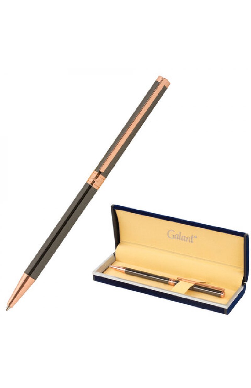 Ручка подарочная шариковая GALANT "ASTRON BRONZE", корпус металлический, детали розовое золото, узел 0,7 мм, синяя