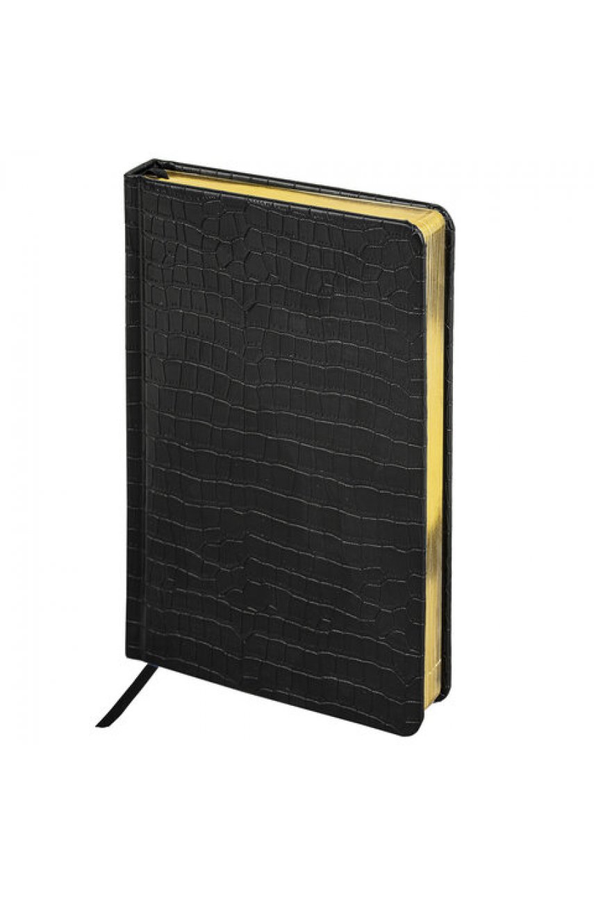 Ручка шариковая PARKER "Jotter Plastic CT", корпус черный, ежедневник А5 черный, золотой срез, пакет