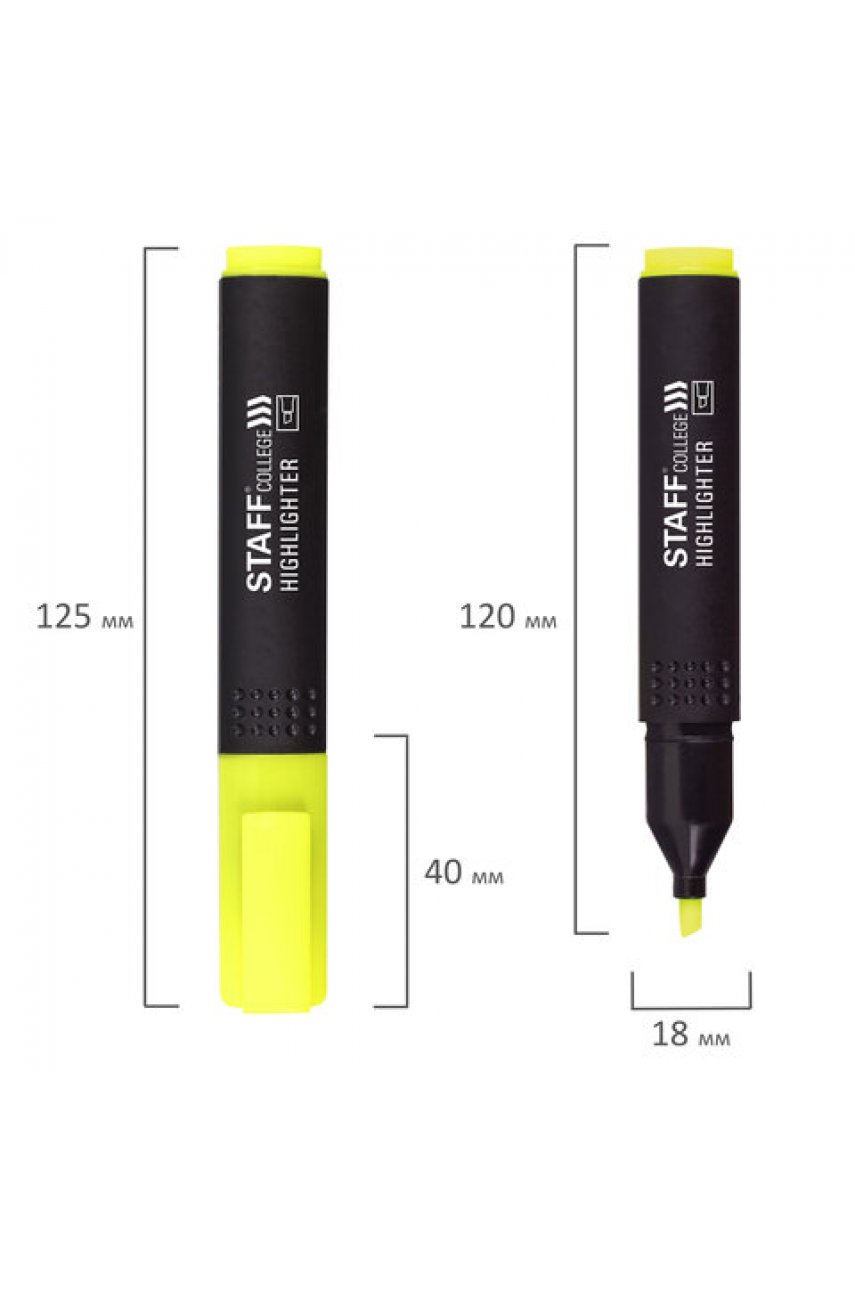 Набор текстовыделителей 4 шт., АССОРТИ "College" STICK HL-497, линия письма 1-4 мм Набор текстовыделителей 4 шт., АССОРТИ "College" STICK HL-497, линия письма 1-4 мм