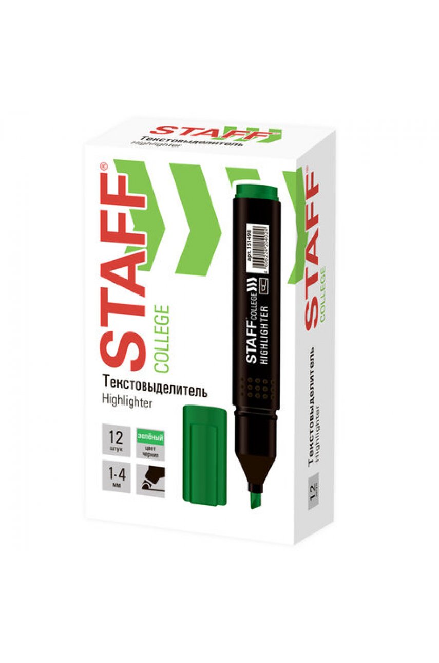 ТекстовыделительCollege "STICK HL-497", ЗЕЛЕНЫЙ, 1-4 мм ТекстовыделительCollege "STICK HL-497", ЗЕЛЕНЫЙ, 1-4 мм