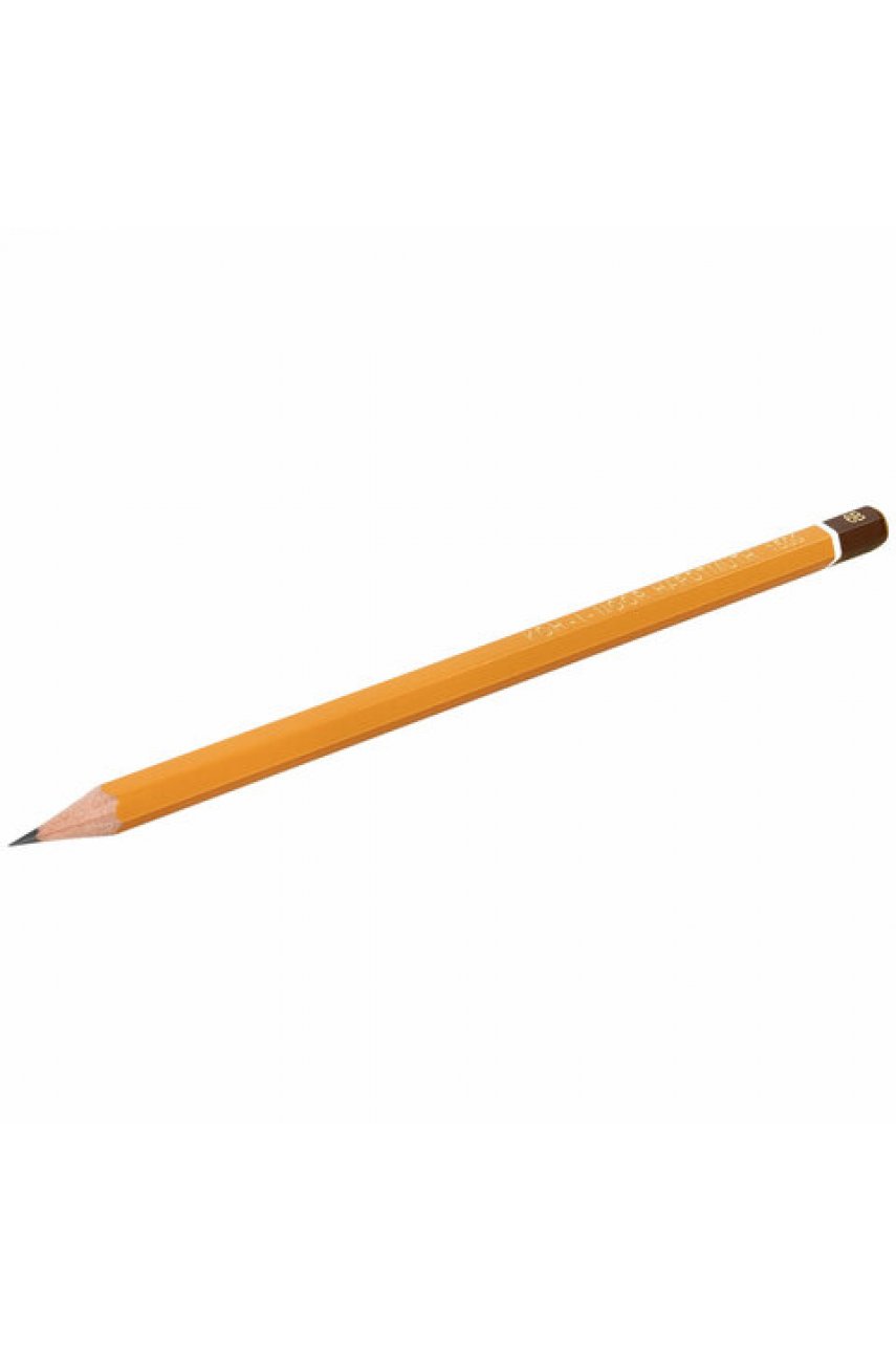Карандаш чернографитный KOH-I-NOOR 1500, 1 шт., 6B, корпус желтый, заточенный Карандаш чернографитный KOH-I-NOOR 1500, 1 шт., 6B, корпус желтый, заточенный