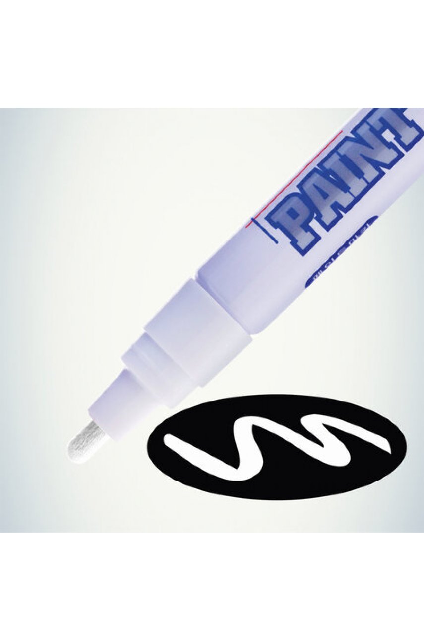 Маркер-краска лаковый (paint marker) MUNHWA, 4 мм, БЕЛЫЙ, нитро-основа, алюминиевый корпус Маркер-краска лаковый (paint marker) MUNHWA, 4 мм, БЕЛЫЙ, нитро-основа, алюминиевый корпус