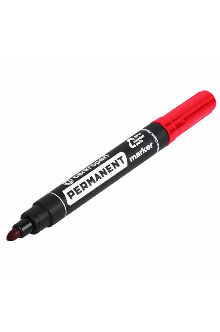 Маркер перманентный CENTROPEN 8566, КРАСНЫЙ, круглый наконечник, 2,5 мм Маркер перманентный CENTROPEN 8566, КРАСНЫЙ, круглый наконечник, 2,5 мм