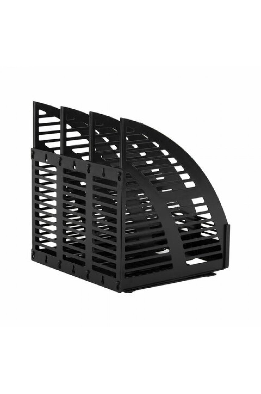 Лоток вертикальный для бумаг Basic, 245х240х285 мм, 3 отделения, сетчатый сборный Лоток вертикальный для бумаг Basic, 245х240х285 мм, 3 отделения, сетчатый сборный