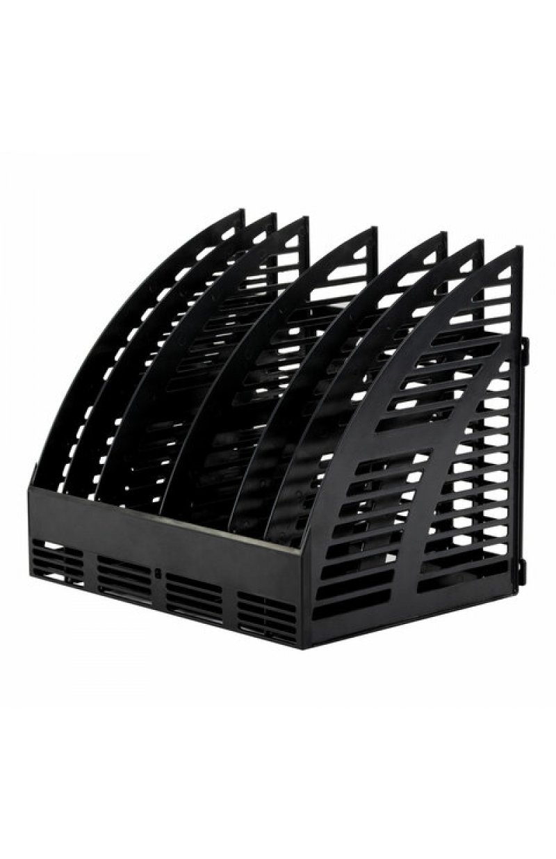 Лоток вертикальный для бумагBasic, 245х320х285 мм, 6 отделений, сетчатый сборный