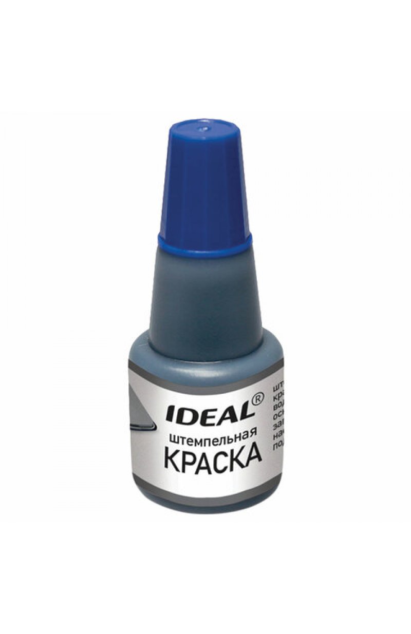 Краска штемпельная TRODAT IDEAL, синяя, 24 мл, на водной основе, 7711с