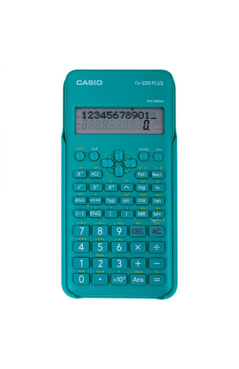 Калькулятор инженерный CASIO FX-220PLUS-2-S (155х78 мм), 181 функция, питание от батареи, сертифицирован для ЕГЭ
