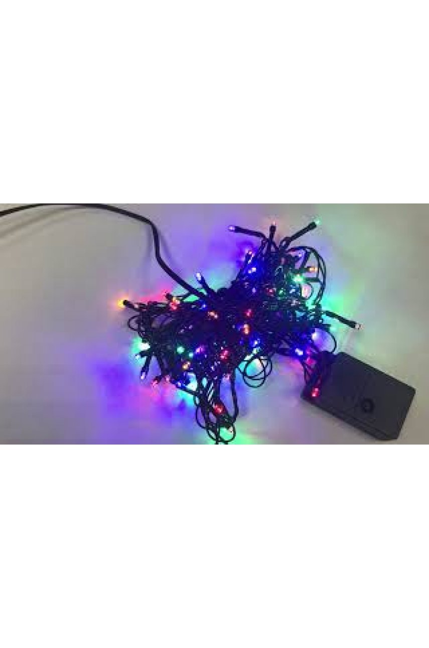 Электрогирлянда-нить комнатная "Стандарт" 5 м, 100 LED, мультицветная, 220 V, контроллер Электрогирлянда-нить комнатная "Стандарт" 5 м, 100 LED, мультицветная, 220 V, контроллер