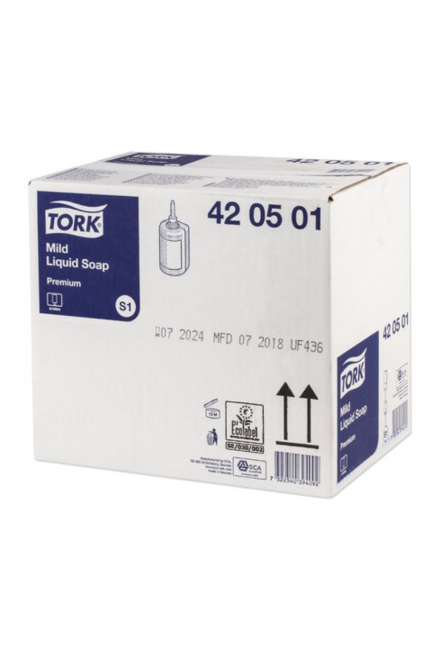 Картридж с жидким мылом одноразовый TORK (Система S1) Premium, 1 л Картридж с жидким мылом одноразовый TORK (Система S1) Premium, 1 л