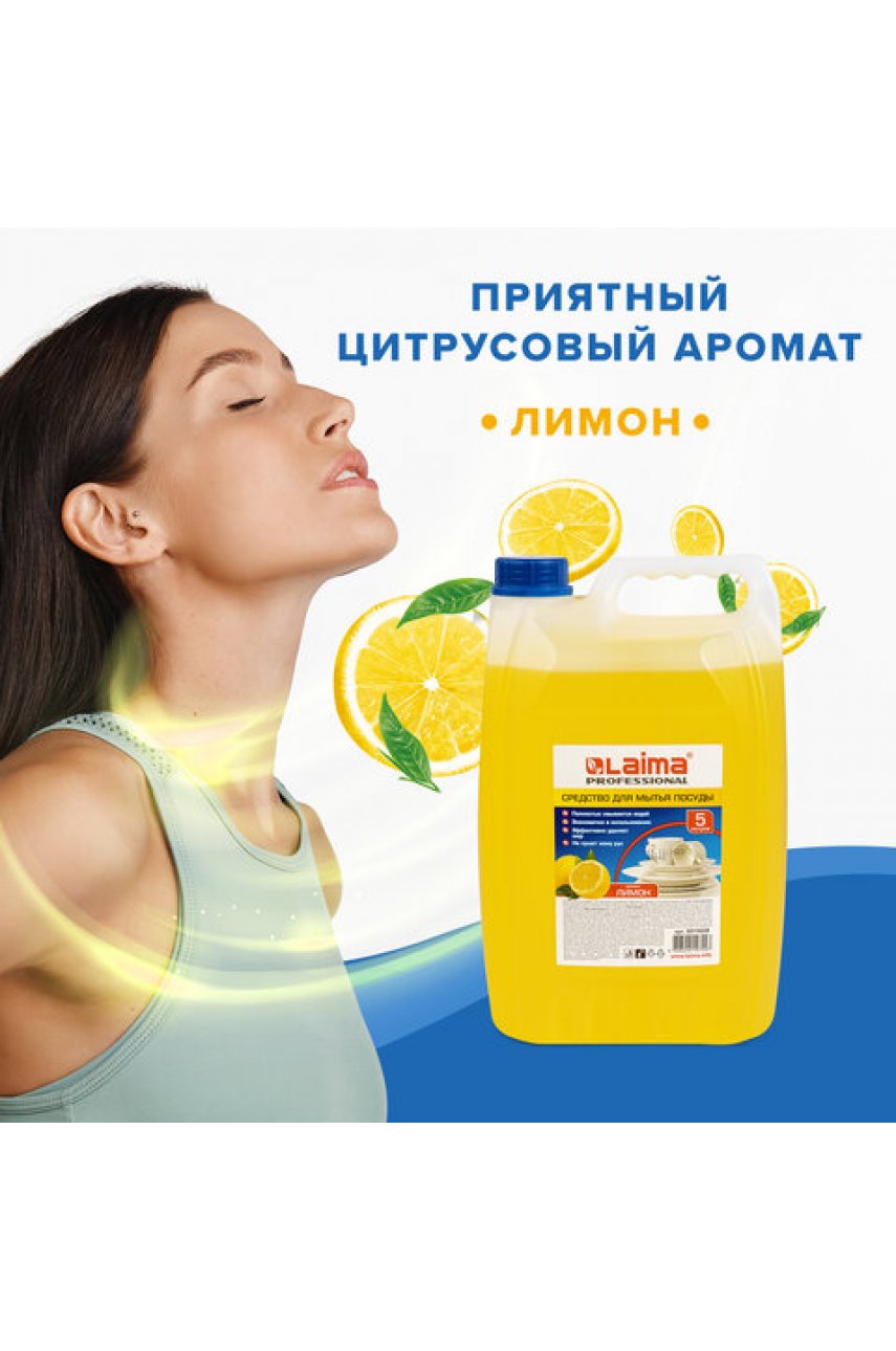 Средство для мытья посуды 5 л PROFESSIONAL, концентрат, "Лимон" Средство для мытья посуды 5 л PROFESSIONAL, концентрат, "Лимон"