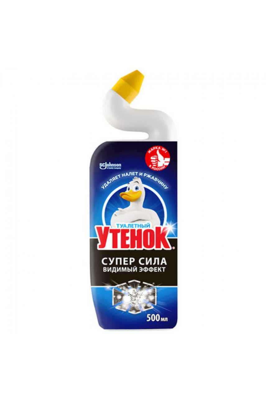 Средство для уборки туалета 500 мл ТУАЛЕТНЫЙ УТЕНОК Супер Сила "Видимый Эффект"