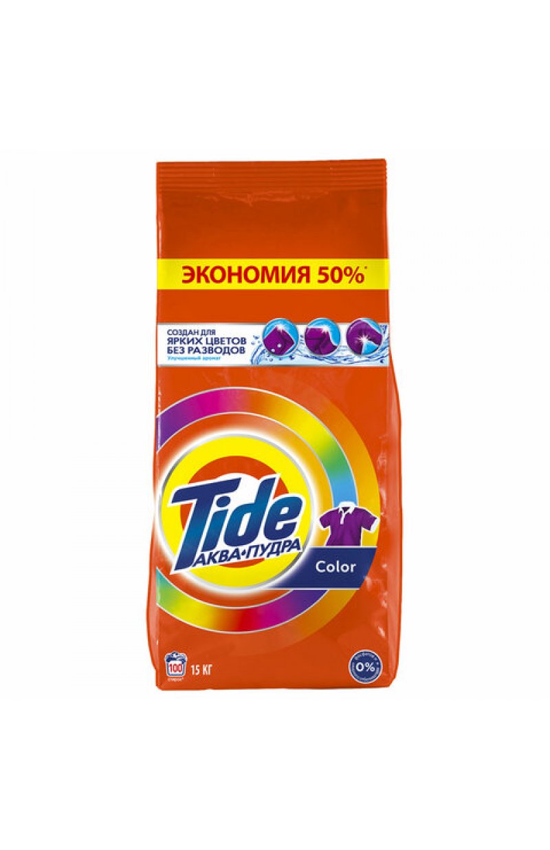 Стиральный порошок-автомат 15 кг, TIDE, 100 стирок
