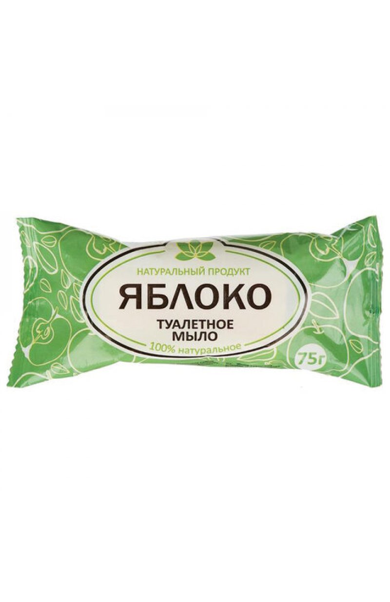 Мыло туалетное 75 г, "Яблоко" АГРОПРОМ-ЮГ, натуральное