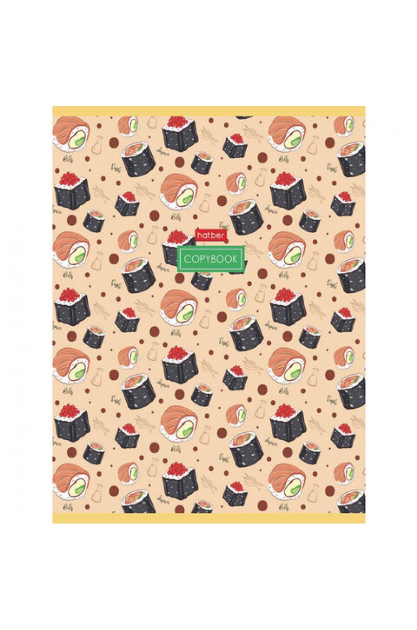 Тетрадь А5, 96 л., HATBER, скоба, клетка, обложка картон, "Good food" Тетрадь А5, 96 л., HATBER, скоба, клетка, обложка картон, "Good food"