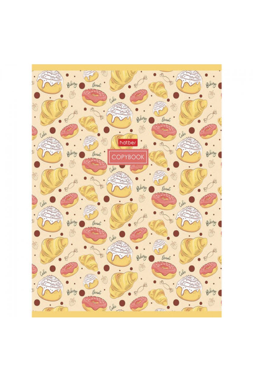 Тетрадь А5, 96 л., HATBER, скоба, клетка, обложка картон, "Good food" Тетрадь А5, 96 л., HATBER, скоба, клетка, обложка картон, "Good food"