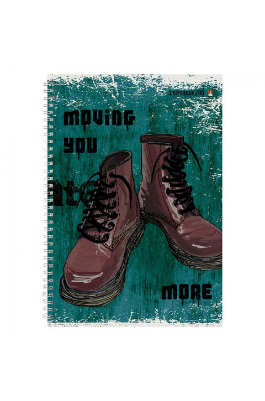 Тетрадь А4 80 л. АЛЬТ гребень, клетка, глянцевая ламинация, "BOOTS" (3 вида) Тетрадь А4 80 л. АЛЬТ гребень, клетка, глянцевая ламинация, "BOOTS" (3 вида)