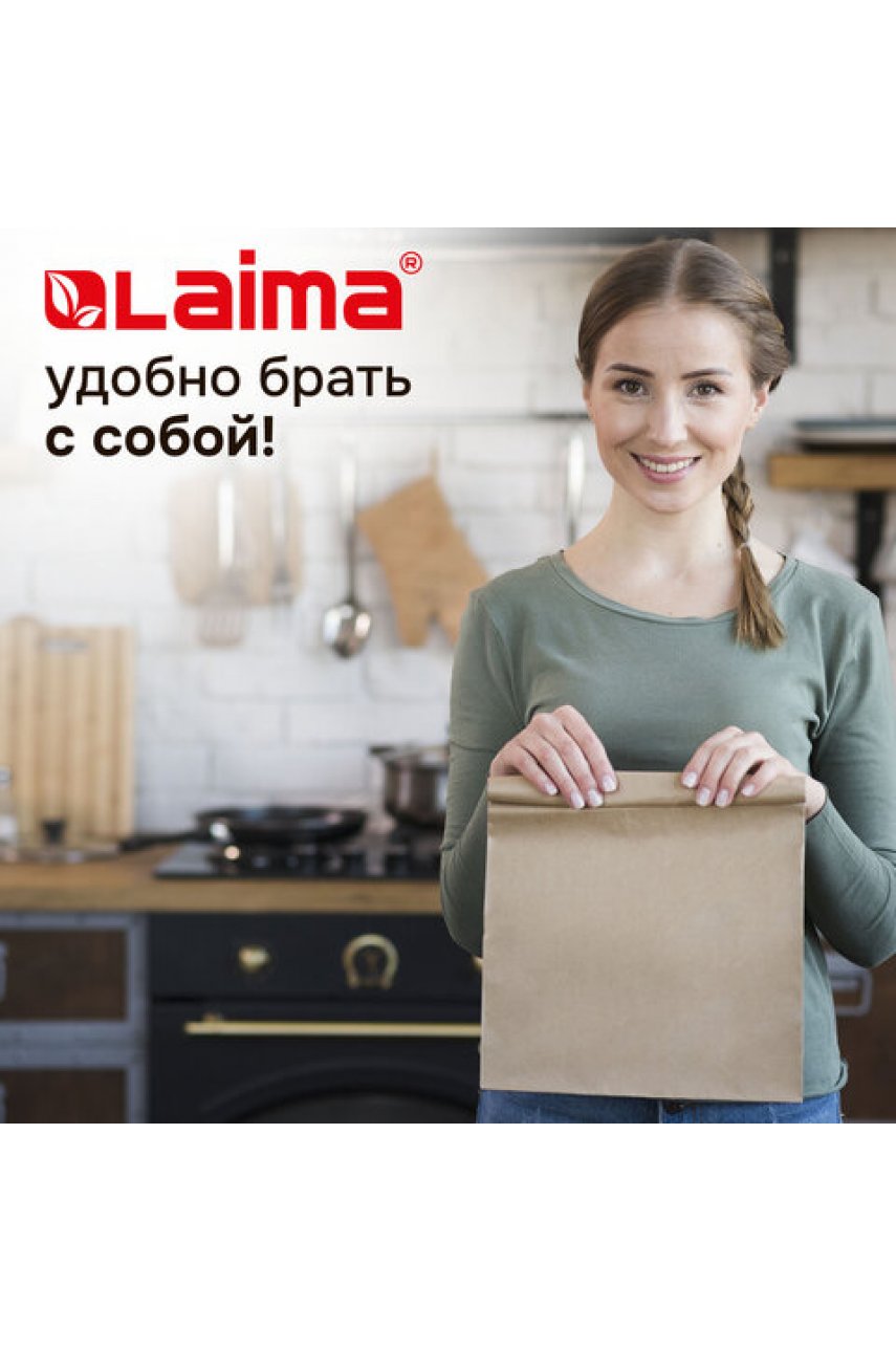 Крафт-пакет бумажный 12х8х24 см, КОМПЛЕКТ 100 шт., плотность 90 г/м2 ECO CRAFT